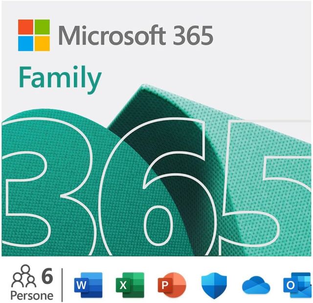 Microsoft 365 Personal - 1 persona- Per PC/Mac/tablet/cellulari -  Abbonamento di 12 mesi - codice digitale : : Software