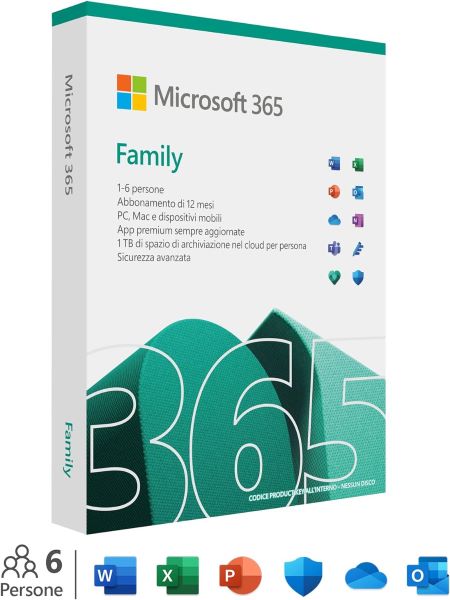 microsoft 365 family pacchetto