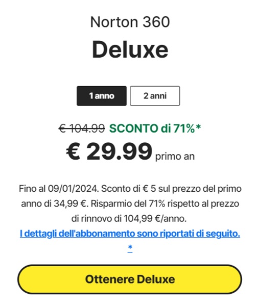 Antivirus nuovo per Natale? Arriva l'offerta a tempo di Norton (71% di  sconto)