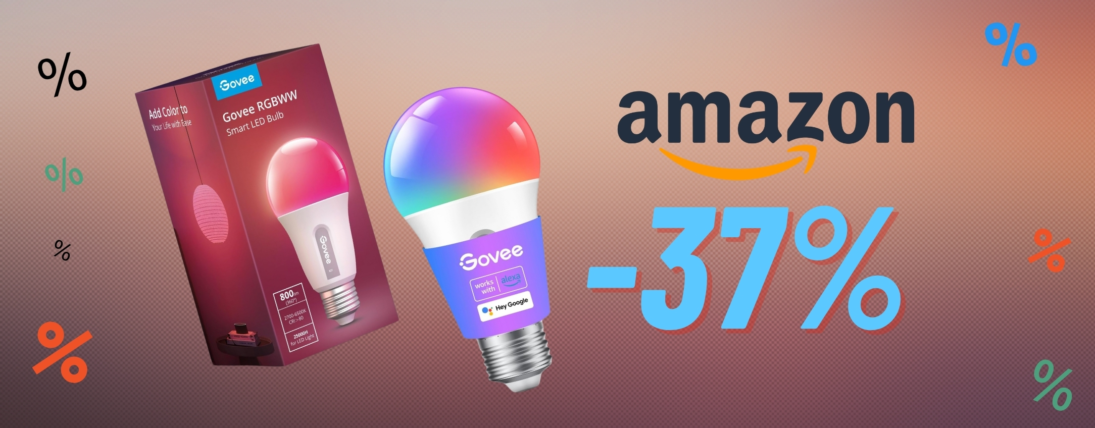 Lampadina Smart Govee in SUPER SCONTO col 37% in meno!