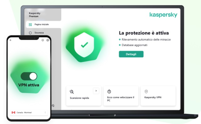 kaspersky premium protezione attiva