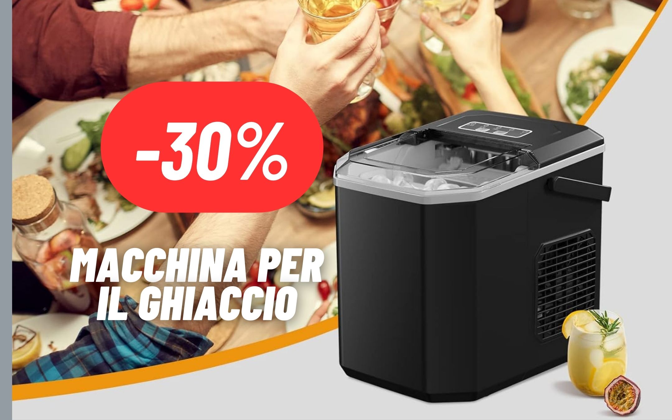 Prepara il ghiaccio direttamente a casa con la macchina per il ghiaccio al  30% DI SCONTO