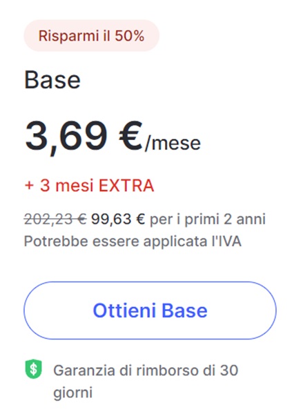 nordvpn 3,69 euro al mese