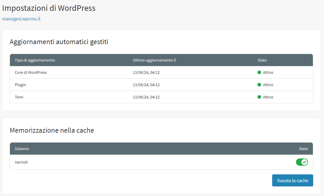 Vulnerabilità e aggiornamenti: hosting WordPress gestito