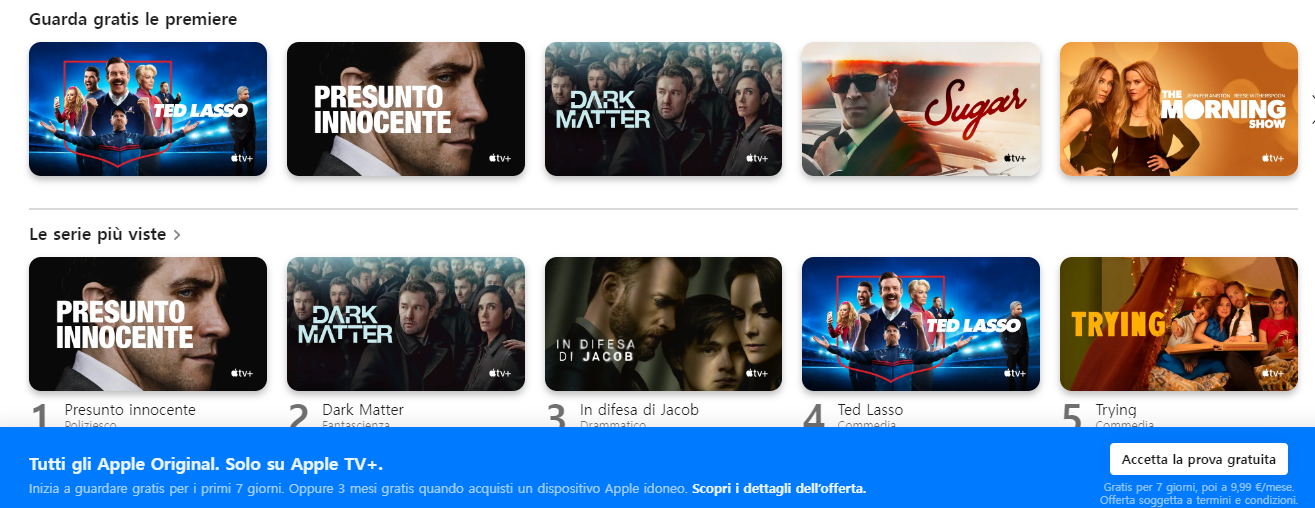 in streaming la serie TV