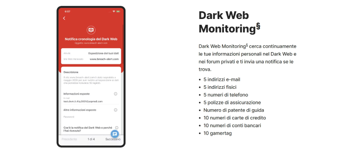 Dar web monitoring su Norton 360