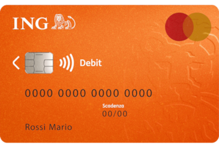 Carta di debito Mastercard di Conto Arancio Più