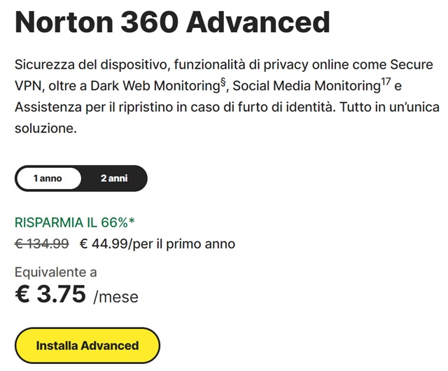 norton 360 advanced