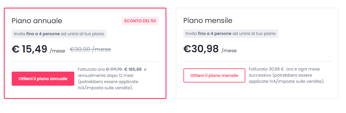 offerta a metà prezzo