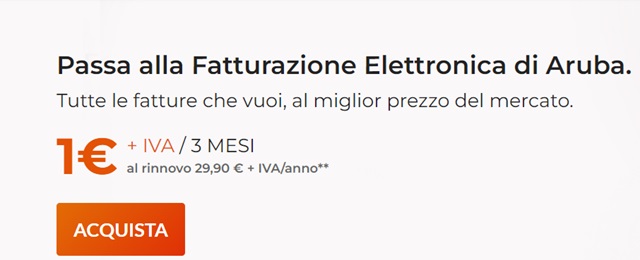 passa alla fatturazione elettronica di aruba