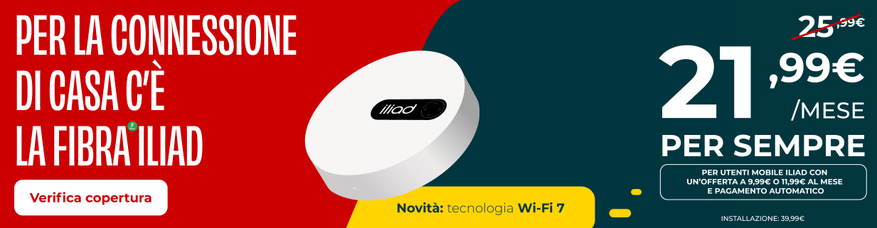 fibra più veloce d'Italia con Wi-Fi 7