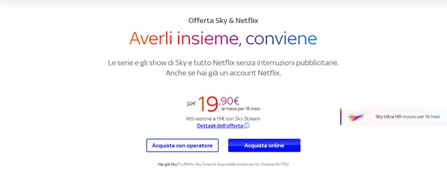 offerta sky e netflix insieme