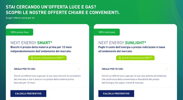 sorgenia offerte luce e gas