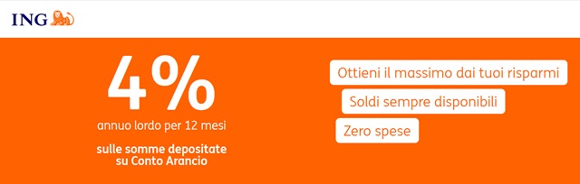 ing 4 per cento annuo lordo per 12 mesi