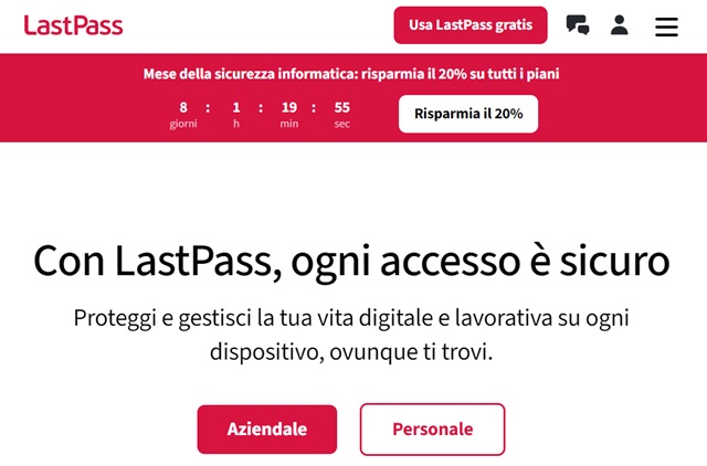 lastpass offerta mese cybersicurezza