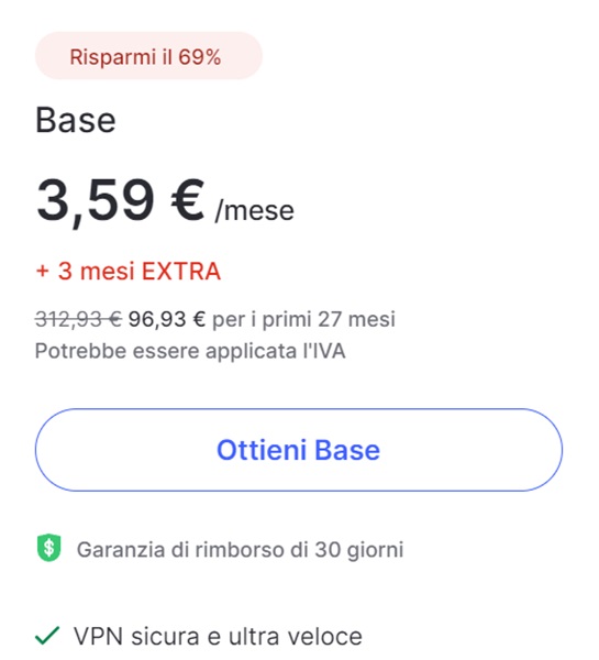 nordvpn offerta base