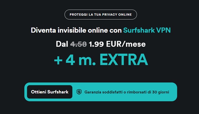 surfshark vpn a 1,99 euro