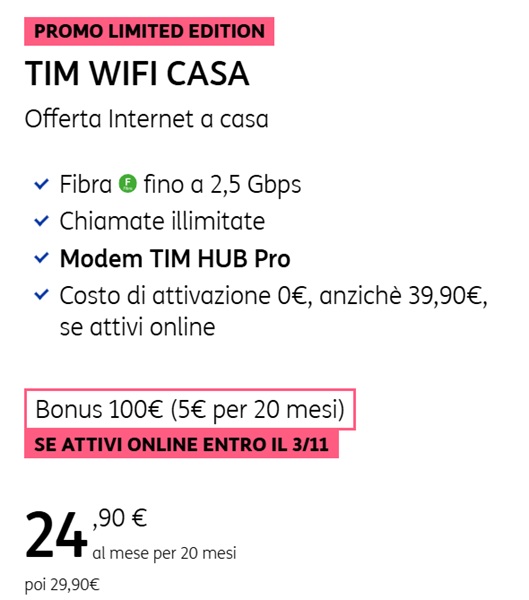 tim wifi casa