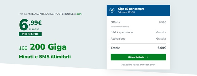 very mobile a 6,99 euro al mese per sempre