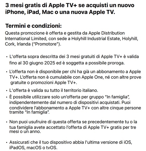 apple tv offerta