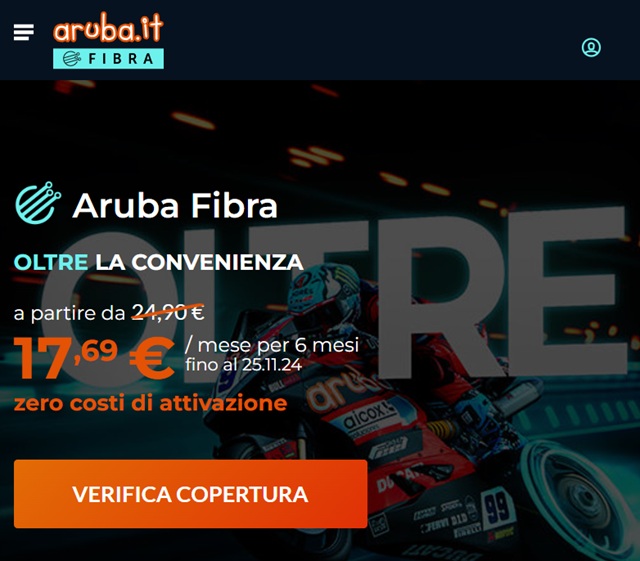 aruba fibra offerta