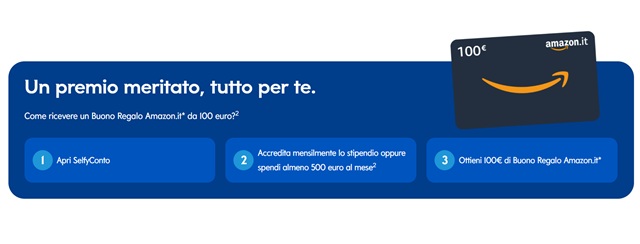 banca mediolanum 100 euro buono amazon