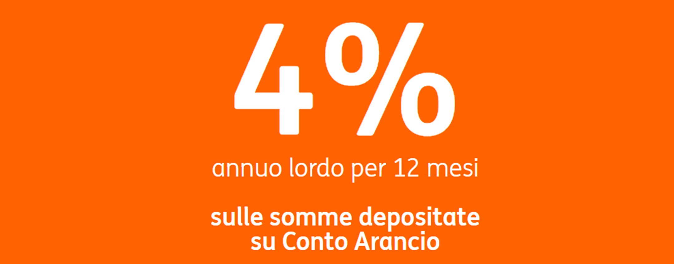 conto arancio 4 per cento