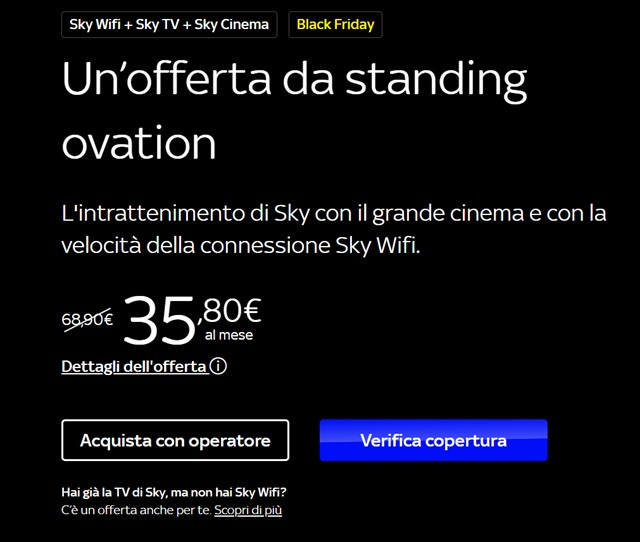 sky wifi sky tv e sky cinema offerta