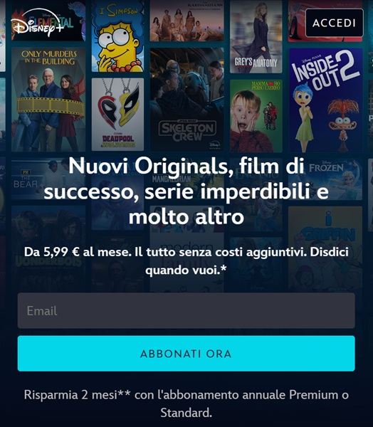 disney plus iscriviti