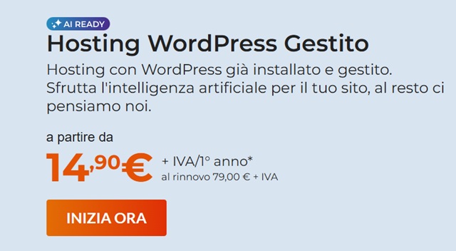 hosting wordpress gestito aruba