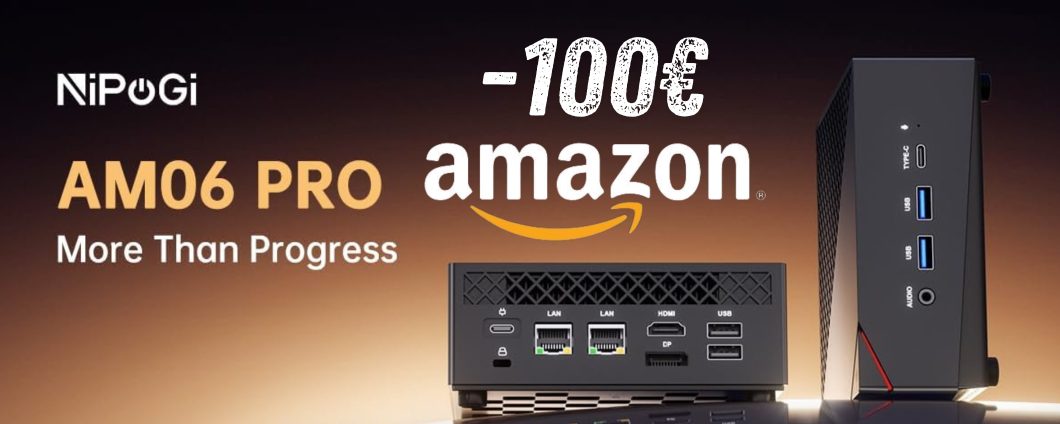 NiPoGi AM06PRO: mini PC potentissimo, con АMD Ryzen 7, in sconto di 100€