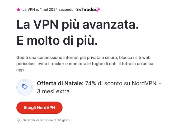 nordvpn offerta di natale