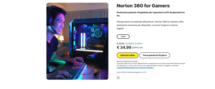 norton 360 for gamers