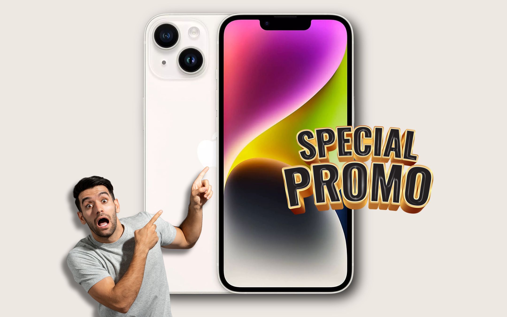 Apple iPhone 14: nel suo splendido colore bianco, oggi è in SUPER PROMO