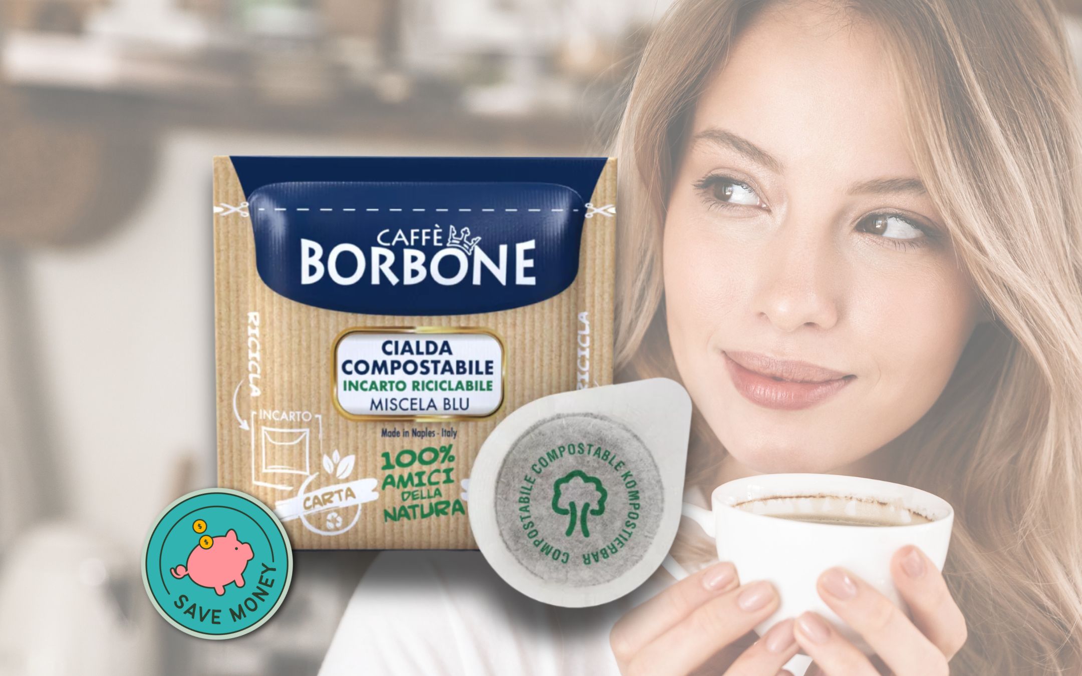 300 Cialde di Caffè Borbone Miscela Blu: RISPARMIA con il pacco FAMIGLIA