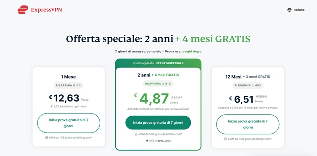 expressvpn offerta speciale