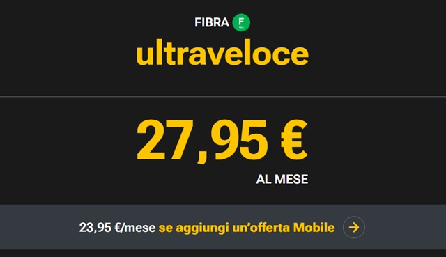 fastweb offerta fibra e mobile