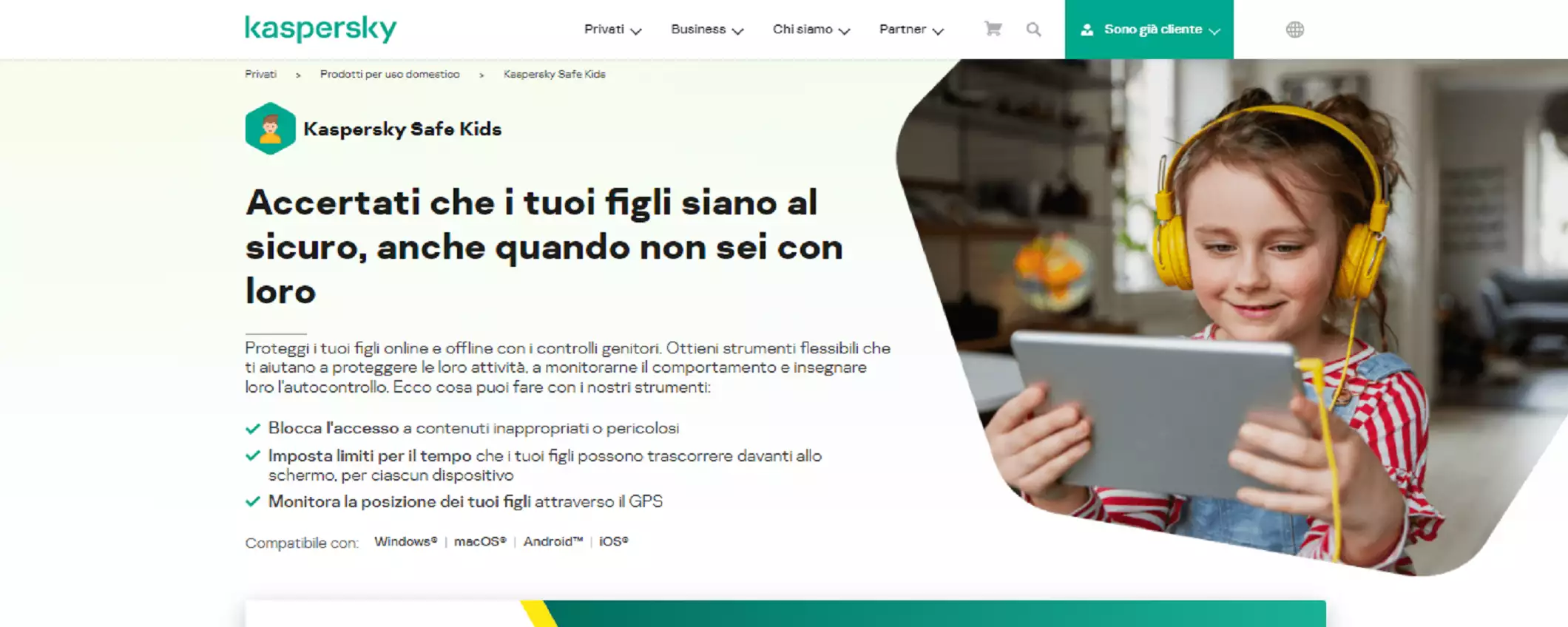 Con Kaspersky Safe Kids proteggi i più piccoli dalle minacce online