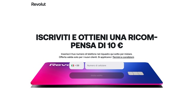 revolut ricompensa 10 euro