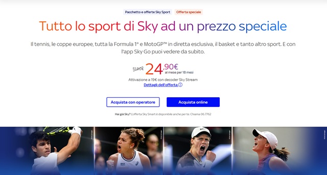 sky sport offerta