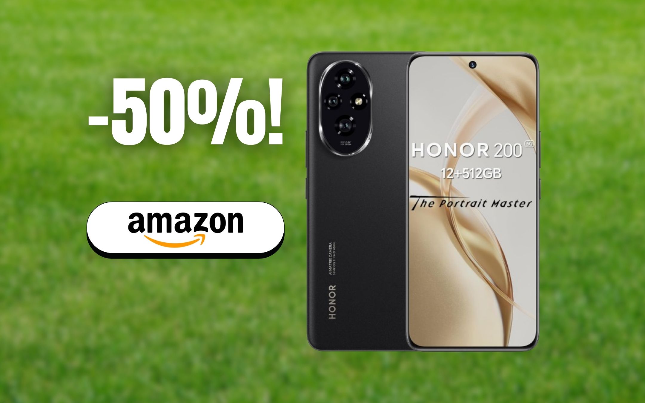 Honor 200: smartphone 5G con 8GB RAM, 256GB di memoria e ricarica rapida da 100W al 50% di sconto