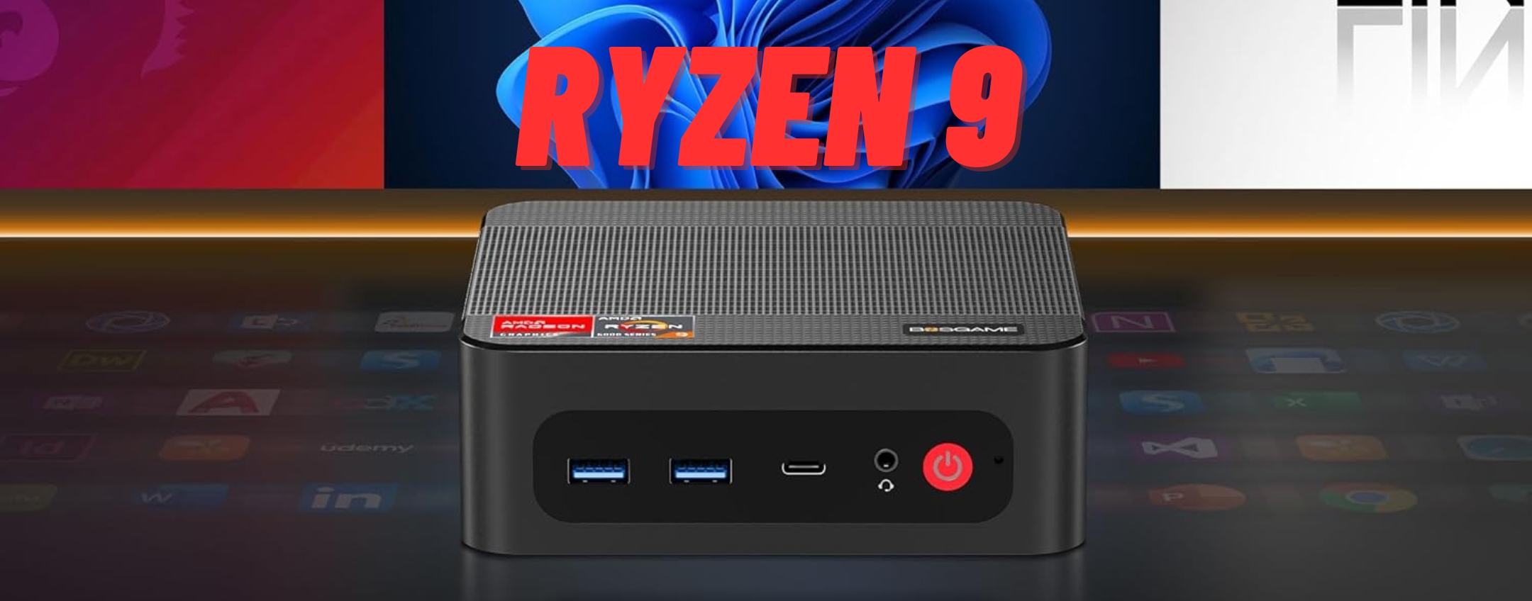 Mini PC con Ryzen 9, 16 GB di RAM, SSD da 512 GB e triplo display (-120€)