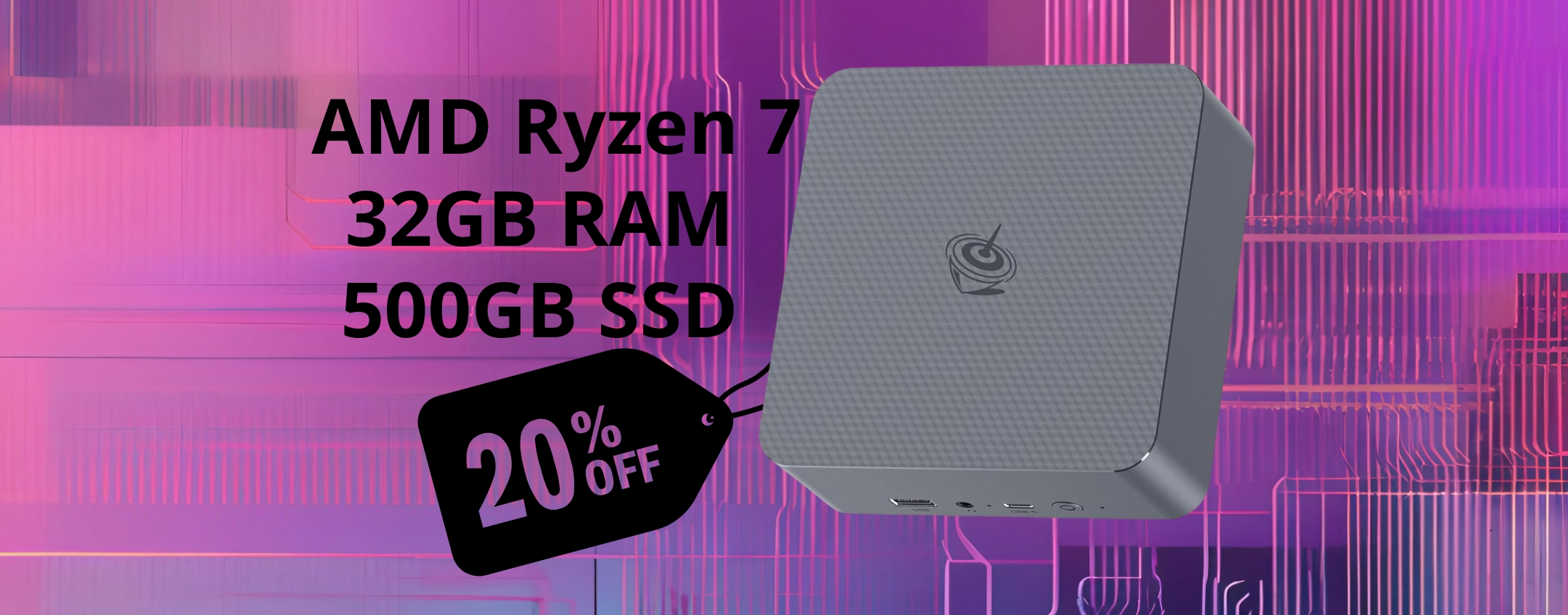 Mini PC con AMD Ryzen 7 e 32GB di RAM a un prezzaccio con il COUPON Amazon