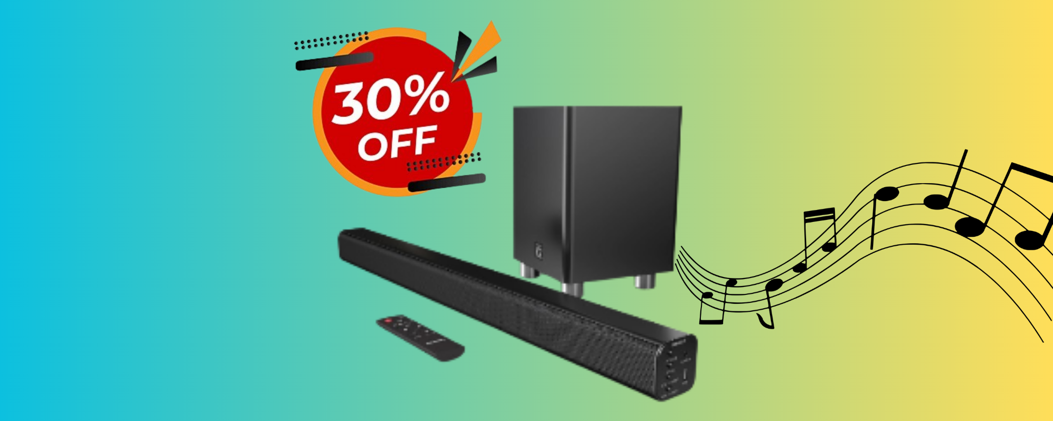 Audio avvolgente con la Soundbar Majority da 150W scontatissima al -30%